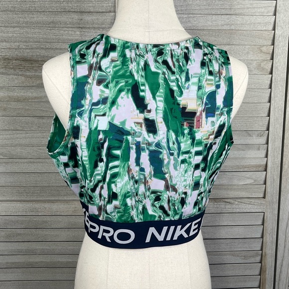 NIKE PRO Dri Fit Women's Malachite Print Training Tank Top-Large - Picture 2 of 4